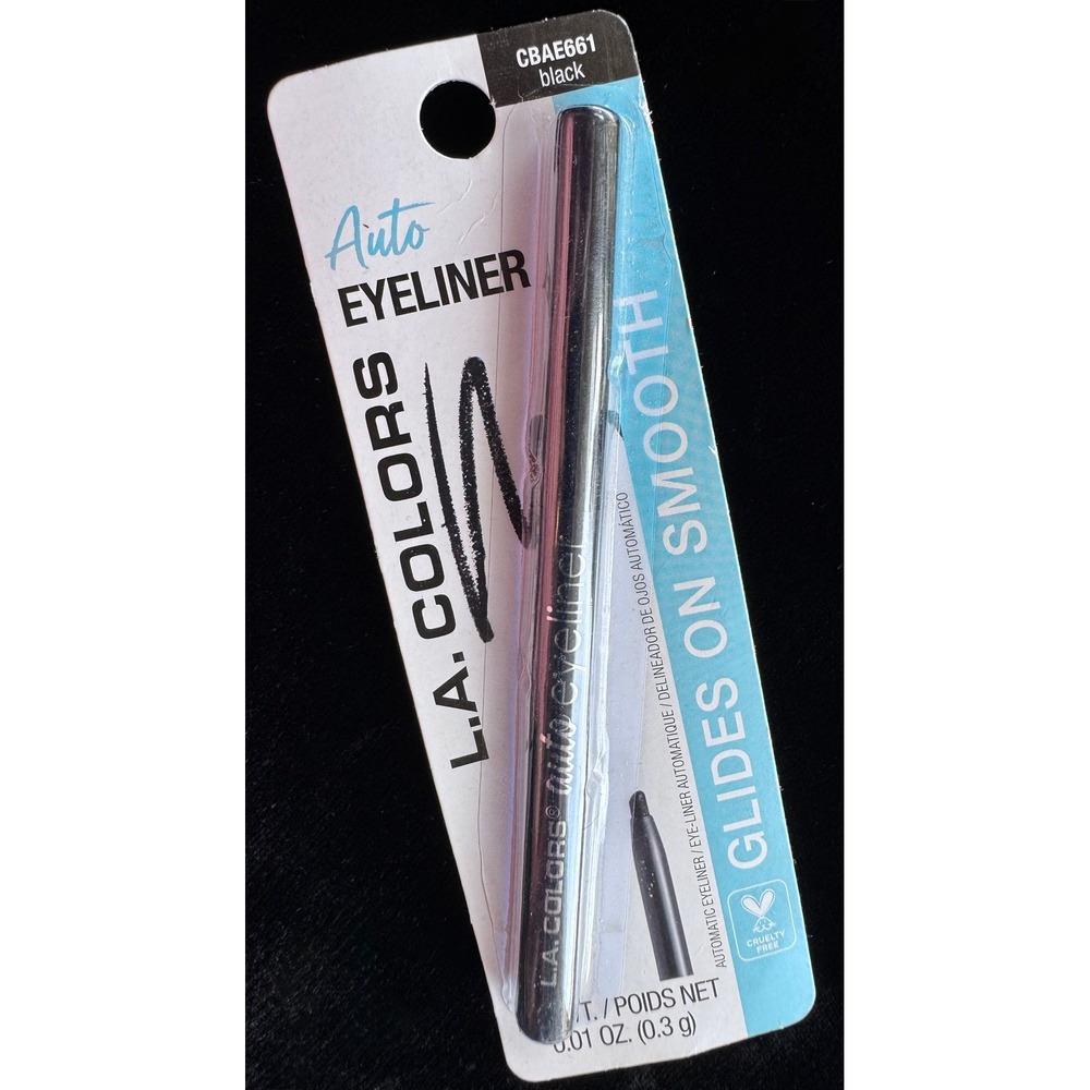 LA COLORS Auto Eyeliner Black CBAE661 Retractable EyePencil Makeup Artist Smooth